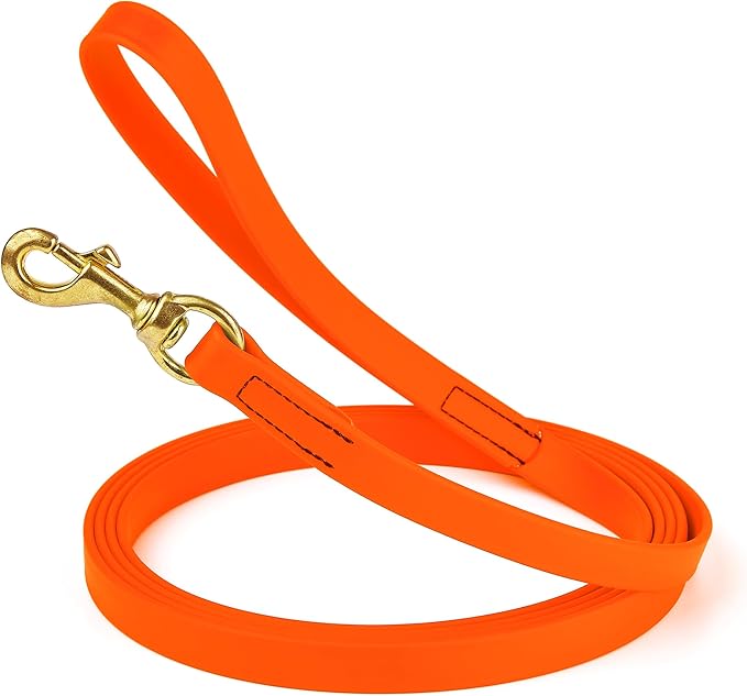 Viper Biothane Working Tracking Lead Leash Long Line for Dogs, 3/4" x 33ft, Hunter Orange