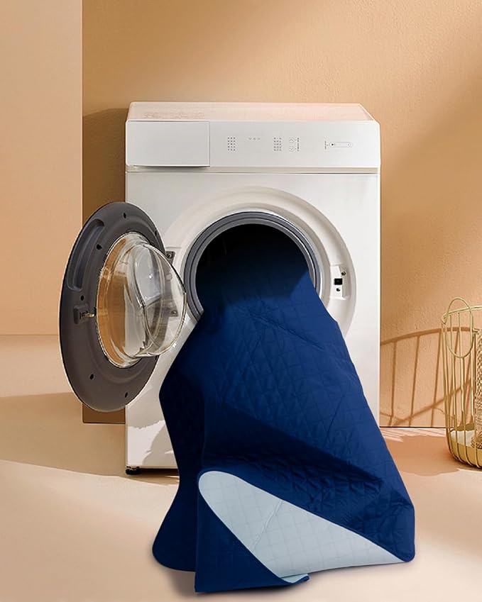 Hide Stains Washable Waterproof Pads 36x72 Inch (1 Pack) for Incontinence, Bed Wetting, Underpads, and Pet Protection - Navy Blue, Ideal for Elderly, Adults, Kids and Pets