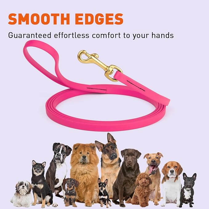 Viper K9 Biothane Working Dog Leash Waterproof Lead for Tracking Training Schutzhund Dog Sport and Search - Odor-Proof Long Line with Solid Brass Snap for Puppy Medium and Large - Water Friendly