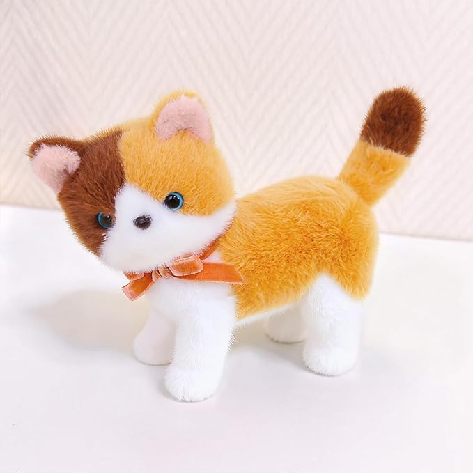 Ditucu Calico Cat Stuffed Animals Cute Soft Kitten Plush Doll Small Kitty Plushies Toys Gifts for Kids 6 inch