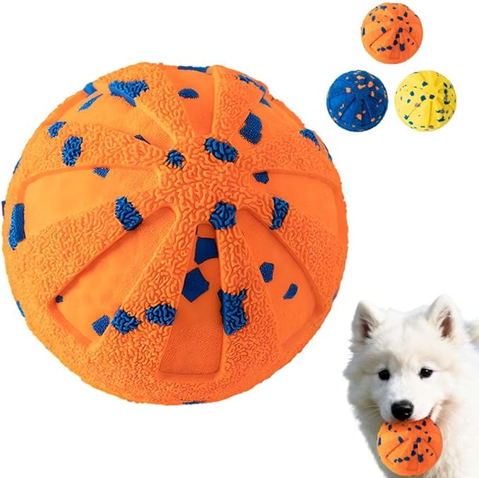 anykill 2025 Upgraded Smart Interactive Dog Ball Toy, Dog Enrichment Toys Automatic Moving Ball, Waterproof Smart Shaking Pet Bounce Electric Balls, Bouncing Electric Moving Toy Dogs (Orange)