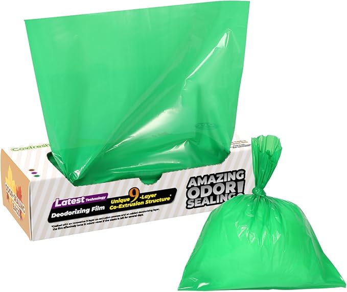 Odor-Sealing Dog Poop Bags 220 Count, Extra Strong Odor Control, Mutil-Layer Unscented Pet Waste Bags with Leak-Proof Design, Ideal for Dog Walks & Backyard Cleanup (Size:XS, Color:Green)