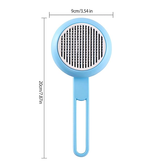 ABS Pet Deshedding Brush with Massage Cats Grooming Comb for Shed Control & Smooth Coat Care Selfcleaning Cats Grooming Tool