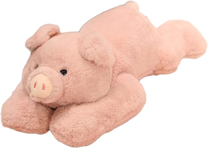 ronivia Weighted Stuffed Animals, Weighted Pig Stuffed Animal Toy Cute Pink Pig Plush Pillow Weighted Plush Animals Toy, 11.8"