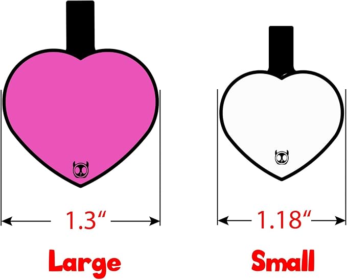 Silicone Silent Cat Tag Personalized with 5 Lines of Custom Deep Engraved Durable Soundless Pet ID Name Tag Heart Small Lime