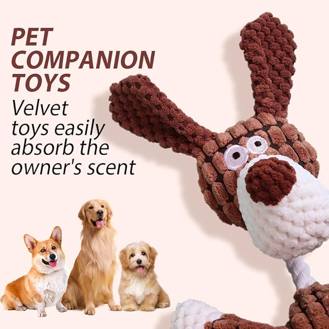 Fiopet Upgrade Bite Buddy Chew Toy for Dogs, 2025 New Petsboro Bitebuddy Dog Toy Indestructible Stuffed Animals for Dogs, Cute Soft Resistant Squeaky Dog Toys for Heavy Chewers (A2+A3)