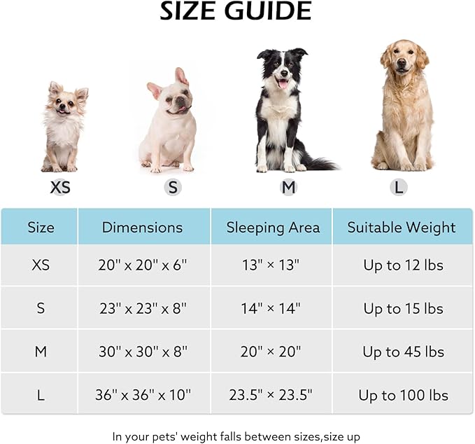 JOEJOY Donut Dog Bed Medium Size Dog, Cute Round Calming Pet Bed with Removable Washable Cover, Orthopedic Puppy Bed with Jacquard Shaggy Plush & Non Skid Bottom