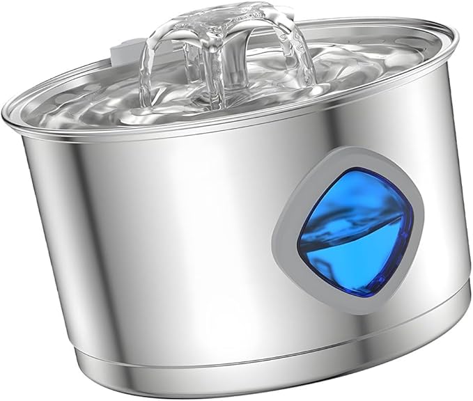 Rustless Automatic Pet Water Spring 2.8L Capacity Including Multiple Filter for Neat Fit Moisturization Multiple Stage Sieving