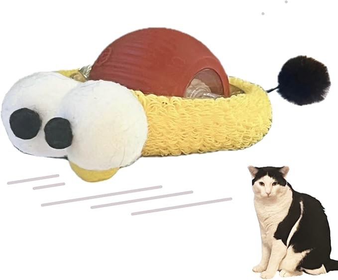 Cat Ball Critter Toy USB Charged Featuring Three Modes Fast Unpredictable Movement,Flipping with led Lights and Sure to Keep Your pet Entertained.