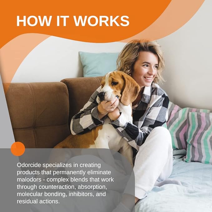 Odorcide Odormed Odor Eliminator Concentrate - Pet Odor Eliminator for Strong Odor on Floors, Walls, Cages & More - All-Purpose with Safe, Non-Enzymatic Formula (1 Gal, Caribbean Citrus Mist)