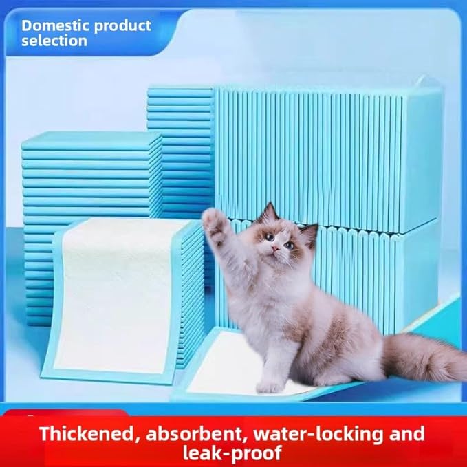Puppy Pads with Quick-Dry 5-Layer Leak-Proof Design,Super Absorbency Disposable Leakproof Underpads for Baby,Adults,Puppy, Dog Bed Pee Pads,Thickened Pack of 20, Blue & White 24*35