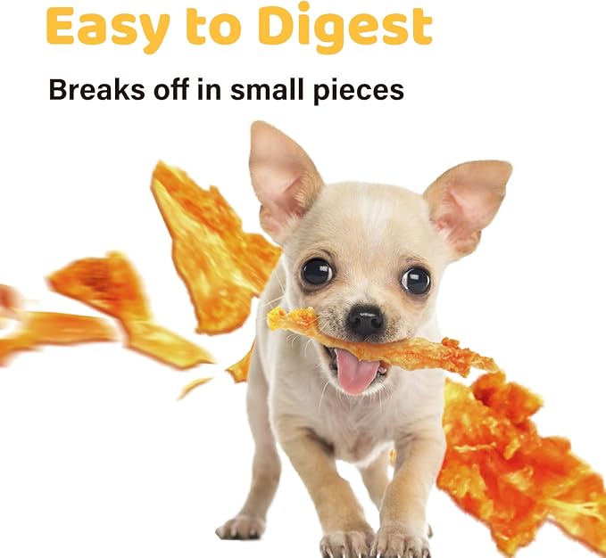 iPaw Turkey Tendon for Dogs 40 Pcs Bulk Pack, Ingredient Sourced from USA, Hypoallergenic, All Natural Human Grade Puppy Chew, Dog Treats for Signature Series, Rawhide Alternative, Bone (Small)
