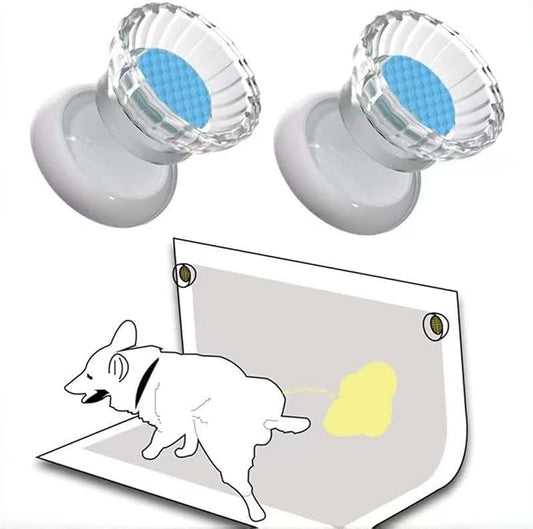 IFNOW Pee Pad Holder 2 Pieces Training Pad Magnetic Holder with Easy-Lifted Handles Strong Magnets for Most Flat Surfaces Easy Cleanup for Leg Lifting Dogs (Blue)