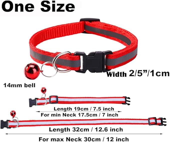 Dark Blue XS Puppy Collar with Bell Leash Set, Reflective Cat Collars Soft Adjustable Buckle for XXS Extra Small Medium Tiny Female Male Boys Girls Pets Dog Kitten Teacup Yorkie X-Small