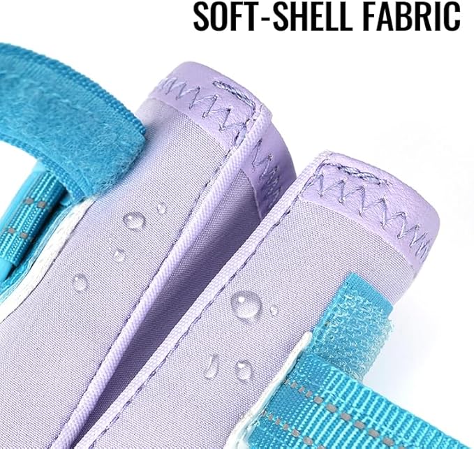 MOKCCI Truelove Dog Boots,Waterproof Pet Shoes with Reflective Straps for Paw Protectors Small Medium Large Dog Summer Winter Snow Outdoor Walking