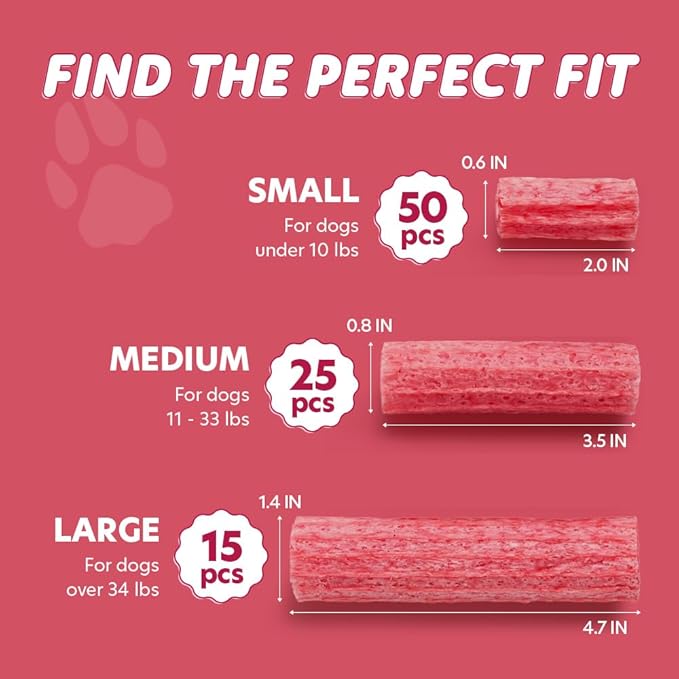 SuperPaw Dental Chews for Dogs - Healthy Dog Dental Treats for Teeth and Gums, Natural Chew Toy Alternative, Teeth & Gum Cleaning - Large, Blueberry, Pack of 1