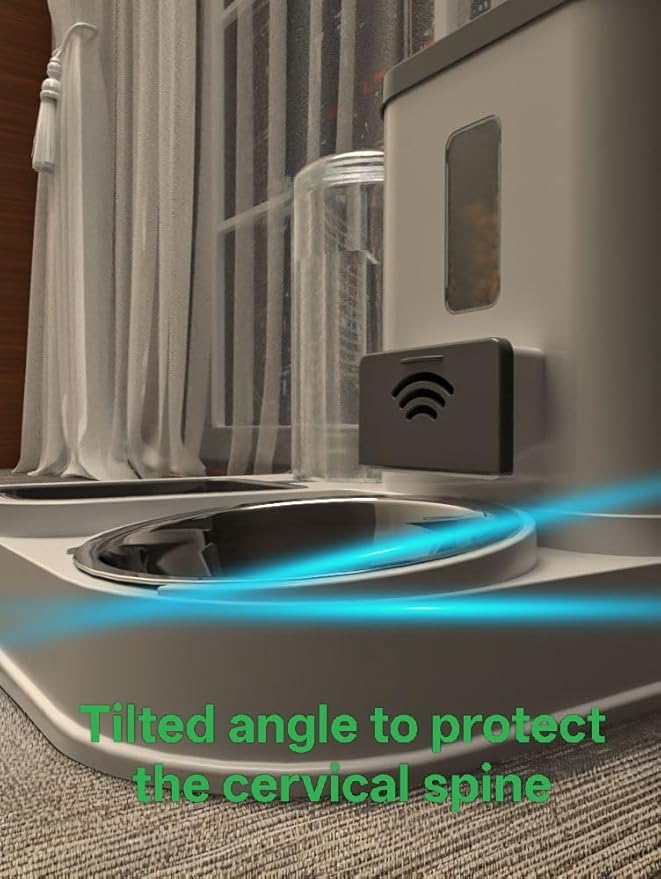 Green Living Pet Automatic Feeder,Water Feeder:Self-Balancing Environmental Feeder Solution