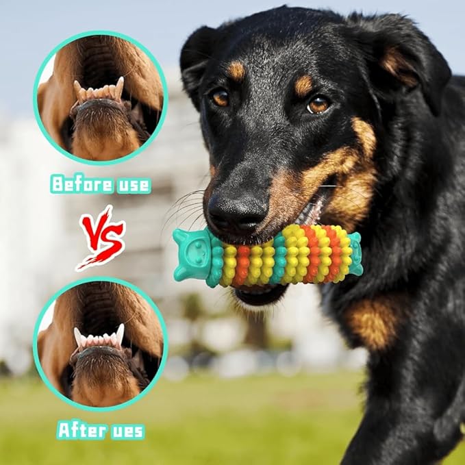 Dog chew Toys for Aggressive chewers, Durable Dog Toys for Large, Medium, and Small Breeds, Indestructible Rubber Dog Skinning Toys, Sturdy Interactive Outdoor Dog Toys for Entertainment.
