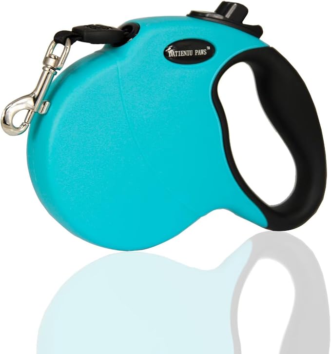 Retractable Dog Leash Hands-Free Adjustable Length 13ft with Safety Lock Durable Nylon Belt for Small Medium Large Dogs Easy Walk Training Portable Dog Leash Blue S