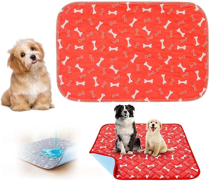 Puppy Pad Pee Pads, 2026 New Reusable Puppy Pads with Pheromones, Washable Pee Pads for Dogs & Cats, Durable Leak-Proof & Anti-Slip Pet Training Pads for Home & Travel (E, S)