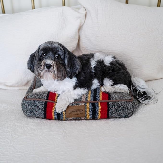 Pendleton Vintage Camp Napper Dog Bed - Mineral Umber, M