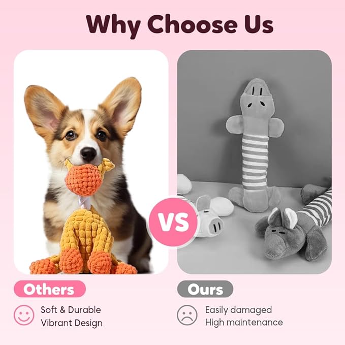 Interactive Dog Toys, Squeaky Chew Toys for Dogs, Durable Soft Plush Toys with Squeaker for Aggressive Chewers, Easy Clean Quick Dry Fun Toys for Small Medium Large Breed Dogs (Green+Blue)