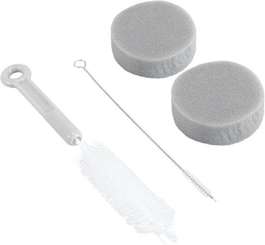 Gogogmee Pet Waterer and Feeder Cleaning Kit Pet Cleaning Tools Cat Brush Deshedding Brush Water Bowl Sponge Long Handle Dog Bowl Cleaner