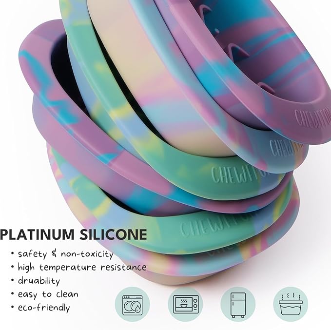 CHEWFFON Interactive Dog&Cat Lick Mat Bowls, BPA-Free Silicone Dog Slow Feeder with Suction Cups, Non Slip Food Bowl for Dogs and Cats, Reduces Boredom and Anxiety, Dishwasher Safe, Green Small