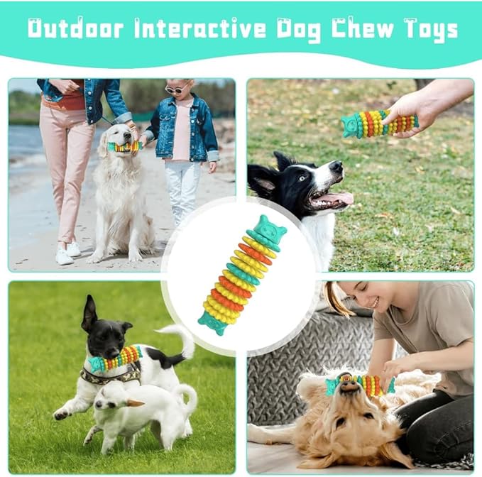 Dog chew Toys for Aggressive chewers, Durable Dog Toys for Large, Medium, and Small Breeds, Indestructible Rubber Dog Skinning Toys, Sturdy Interactive Outdoor Dog Toys for Entertainment.