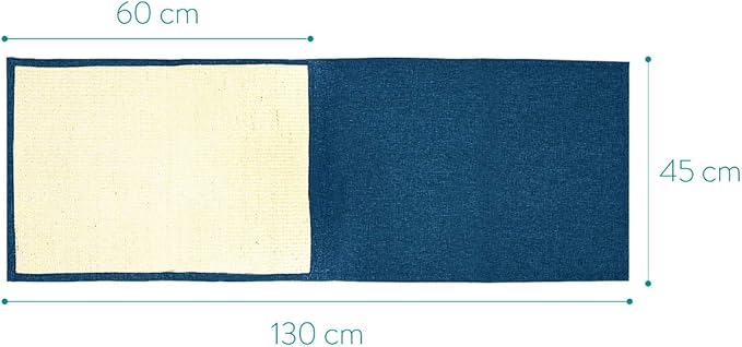 Navaris Cat Scratch Mat Sofa Protector - Natural Sisal Furniture Protector Scratching Pad for Cats - Scratch Carpet for Bed, Chair