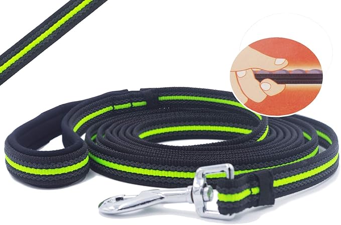 Long Dog Training Leash Dog Lead with Special Non-Slip Design and Padded Handle, 10/15/33/50 ft, for Any Size of Dogs