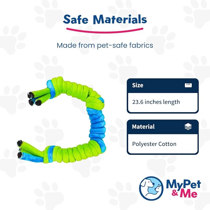 My Pet & Me – 4-Knot Rope Dog Toy (21.6 Inch) – Durable Chew & Tug Toy for Medium & Large Dogs – Great for Tug of War, Dental Health, and Active Playtime