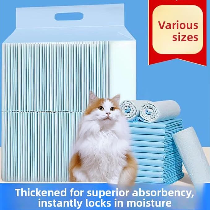 Puppy Pads with Quick-Dry 5-Layer Leak-Proof Design,Super Absorbency Disposable Leakproof Underpads for Baby,Adults,Puppy, Dog Bed Pee Pads,Thickened Pack of 20, Blue & White 24*35
