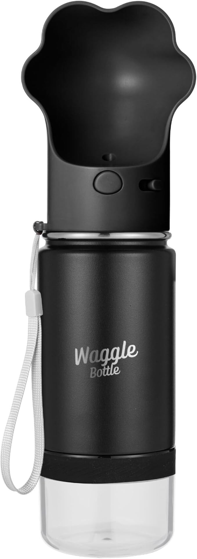 Waggle Bottle Stainless Steel Dog Travel Water Bottle, Double-Wall Vacuum Insulated Portable Dog Water Dispenser, Drink Cup and Snack Container On The Go, Outdoor Walking, Hiking, Travel, Water Bottle