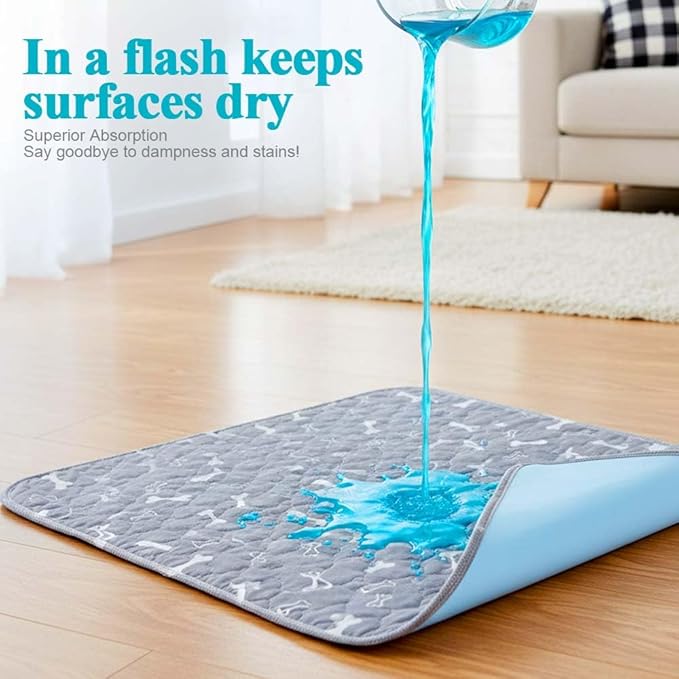 Puppy Pad Pee Pads, 2026 New Reusable Puppy Pads with Pheromones, Washable Pee Pads for Dogs & Cats, Durable Leak-Proof & Anti-Slip Pet Training Pads for Home & Travel (E, S)