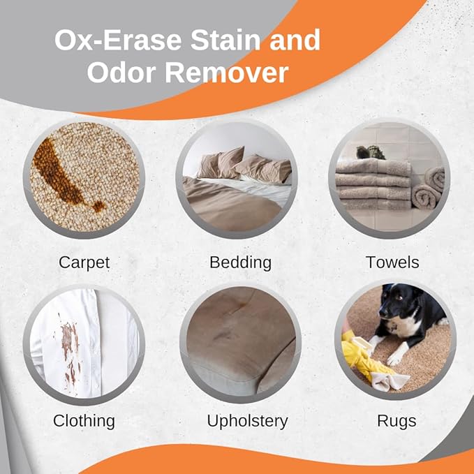 Odorcide Pet Urine Carpet Cleaner Stain Remover Concentrate – Pet Stain and Odor Remover - Pet Odor Eliminator w/Safe, Non-Enzymatic Formula (128 oz)