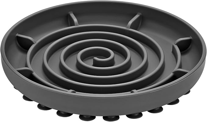 Slow Feeder Bowl, Soft Silicon Rubber Slow Down Eating Time for Dog, Cat, Puppy Pet with Strong Suction Cups for Dog Bowls