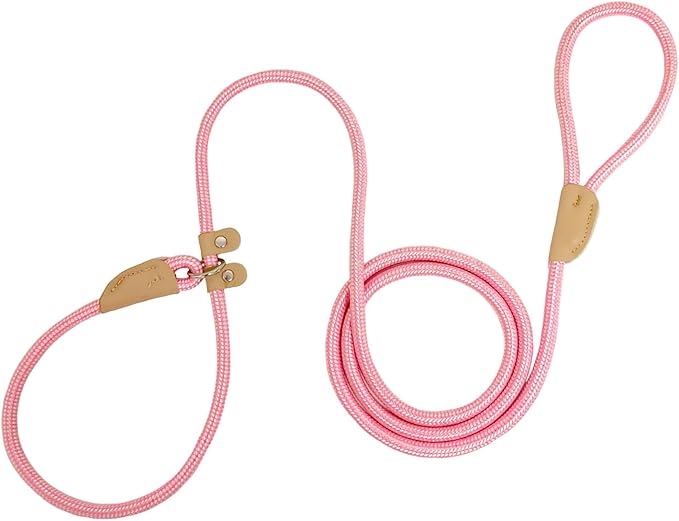 Slip Lead Rope Dog Leash Heavy Duty for Training, Nylon Strong Slip Leads for Dogs 6 Ft X 1/2 Inch,Comfortable Training Leash for Medium Large Dogs