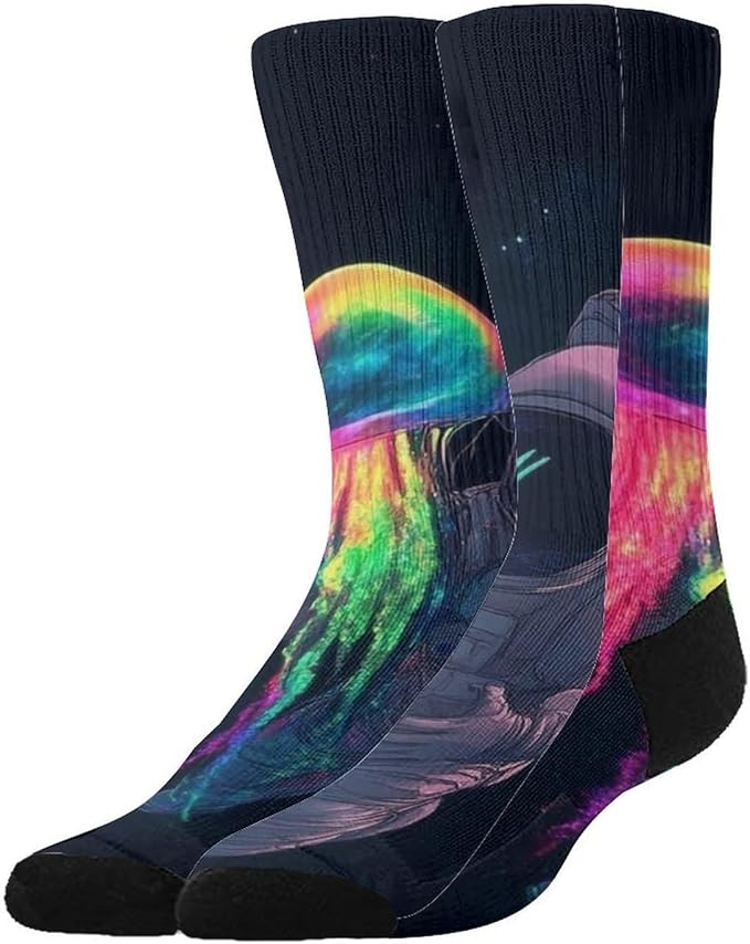 JZDACH Women's and Mens Novelty Socks for Hiking Walking Sports Trekking All Seasons