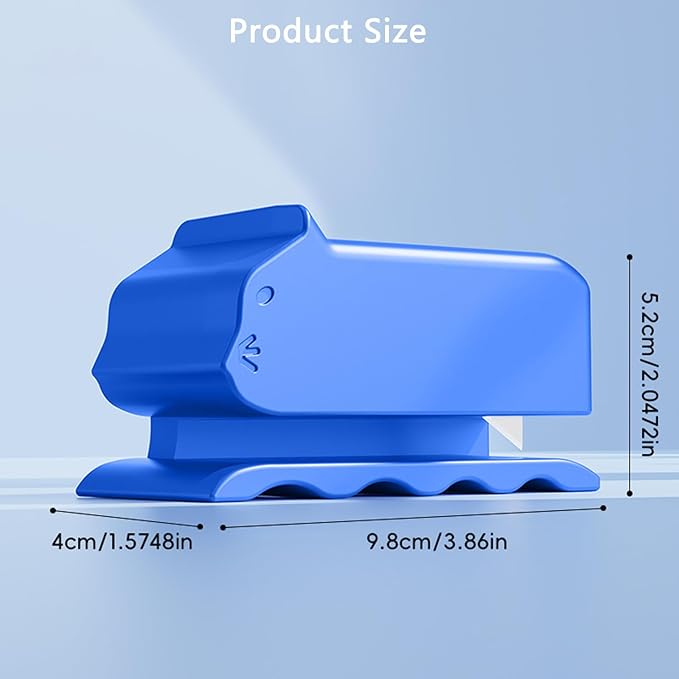 Cardboard Cutter for Cat Scratchers – DIY Cat Scratcher Making Tool, Ergonomic Handheld Cardboard Cutting Tool for Cat Beds, Boxes, Crafts (Blue)