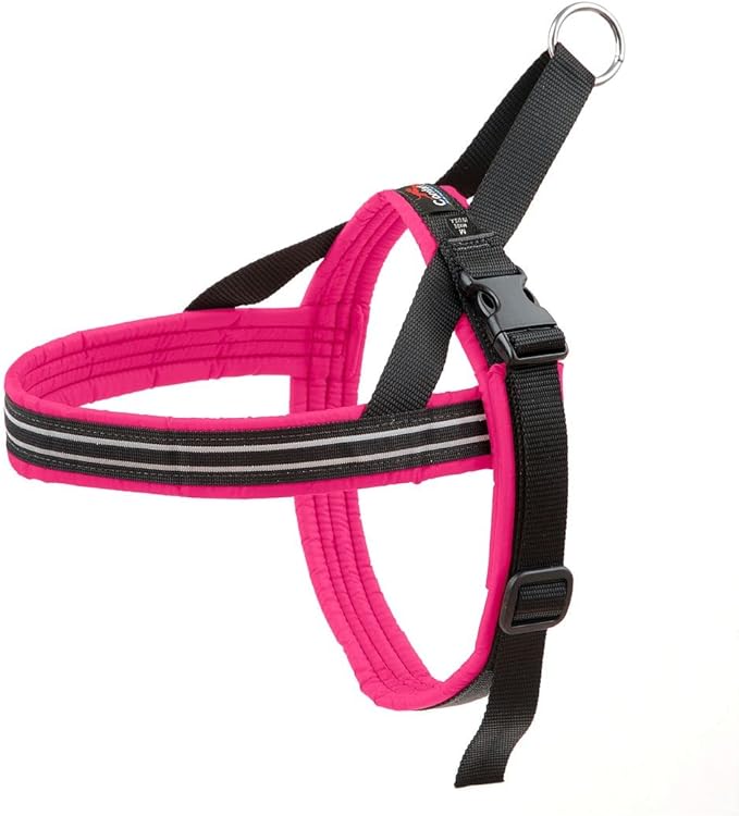 ComfortFlex Sport Dog Harness – No-Choke, Fully Padded, Non-Chafing Harness with Control Handle – Reflective, Lightweight, Adjustable for Active Dogs - Small, Hot Pink
