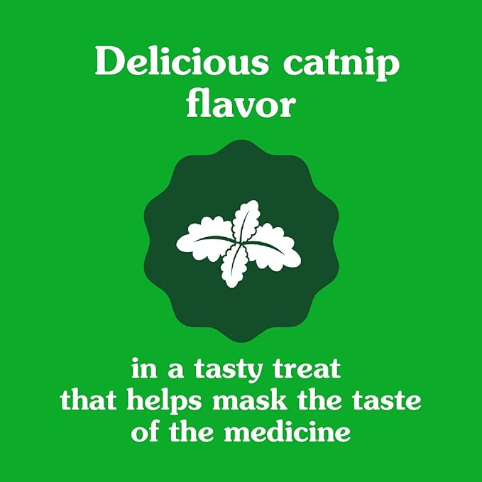 Greenies Feline Pill Pockets for Cats Natural Soft Cat Treats, Catnip Flavor, 1.6 oz. Pouch (45 Treats)