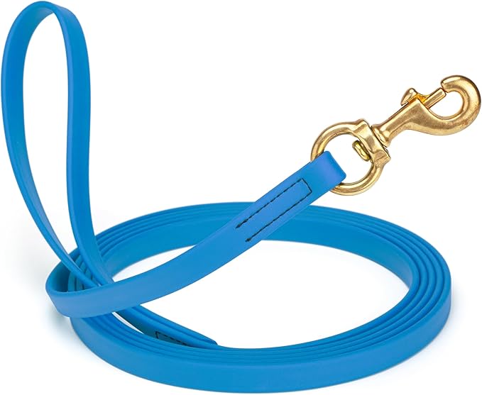Viper Biothane K9 Working Dog Leash Waterproof Lead for Tracking Training Schutzhund Odor-Proof Long Line with Solid Brass Snap for Puppy Medium and Large Dogs, 33ft Passionfruit Pink
