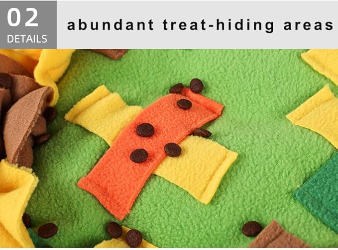 Snuffle Mat for Dogs, Snuffle Mat For Dogs Large/Medium/Small Breeds, Mental Stimulation Sniff Mat , 20.47“x18.11" Non-Slip/Portable/Durable Enrichment Toys For Dog, Interactive Feed Game for Boredom