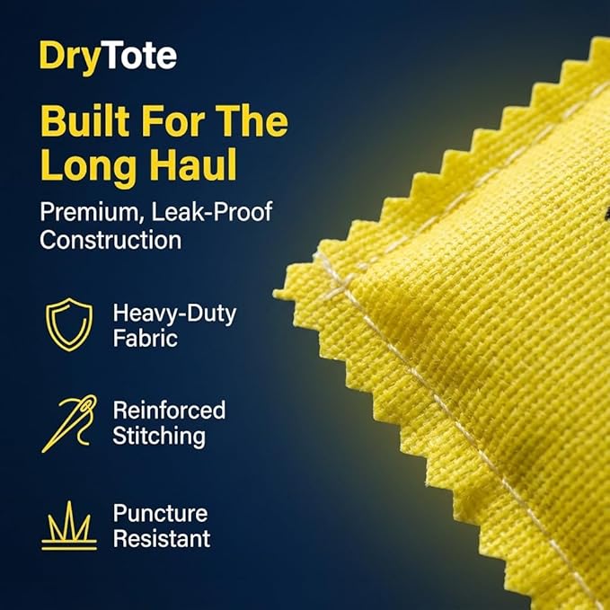 DryTote Rechargeable Desiccant Pack (10 Pack), Ultimate Moisture Absorption, Color Change Indicator, Safe Storage Protection, Large Capacity 200 Gallons, 100g, Yellow