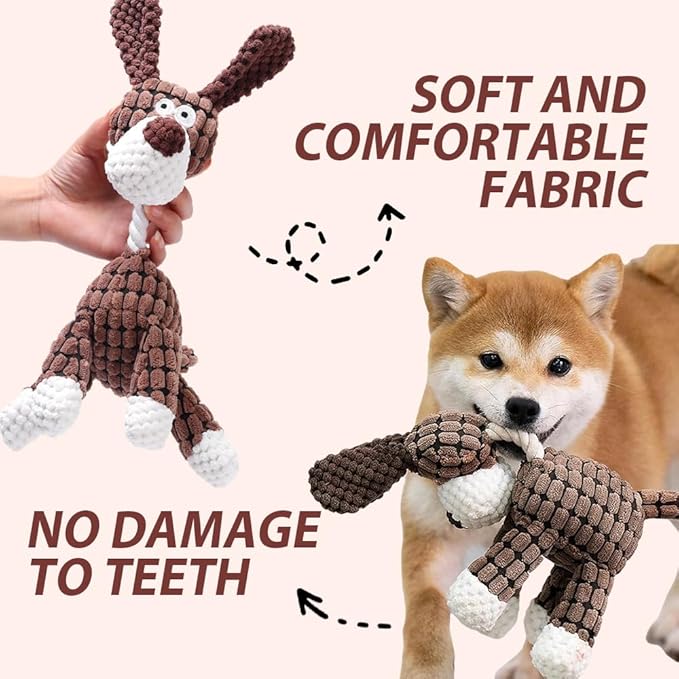 Fiopet Upgrade Bite Buddy Chew Toy for Dogs, 2025 New Petsboro Bitebuddy Dog Toy Indestructible Stuffed Animals for Dogs, Cute Soft Resistant Squeaky Dog Toys for Heavy Chewers (A2+A3)