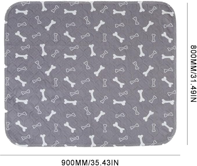 Puppy pad Pee Pads for Dogs, 2026 Upgraded Washable Puppy Pad with Pheromones, PuppyPad Pee Pad - Leak & Odor Proof, Non-Slip Base, Easy to Clean & Reusable (Gray, L: 31.5" × 35.4")
