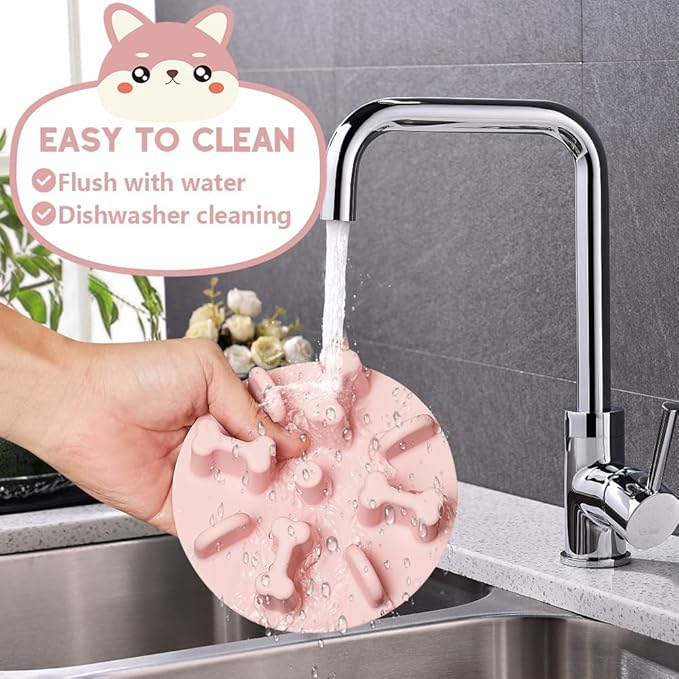 Slow Feeder Dog Bowls Insert, Animire Soft Silicone Anti-Choking Puzzle Anti-Slip Slow Down Eating Feeder Insert, Compatible with Regular Elevated Dog Bowls