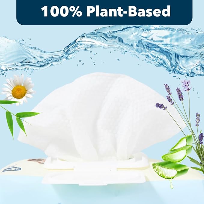 Dog-Wipes-for Paws and Butt - 8" x 8" Hypoallergenic, Hydrating Pet Grooming Wipes for Dogs Cats Cleaning Deodorizing (Unscented, 30 Count)
