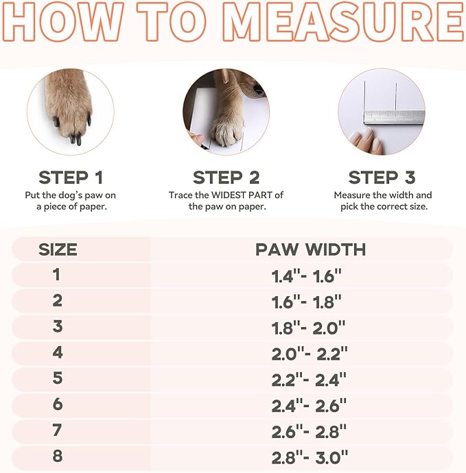 Dog Booties,Waterproof Dog Shoes for Large Medium Small Dogs,Suitable for Summer Hot Pavement,Adjustable Non-Slip Rubber Paw Protector (Orange, #8 (Width 3.0 inch) for 74-91 lbs)
